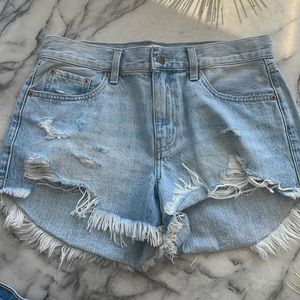 Pistola denim shorts size 28 style :gigi low rise cutoff denim color Nelson